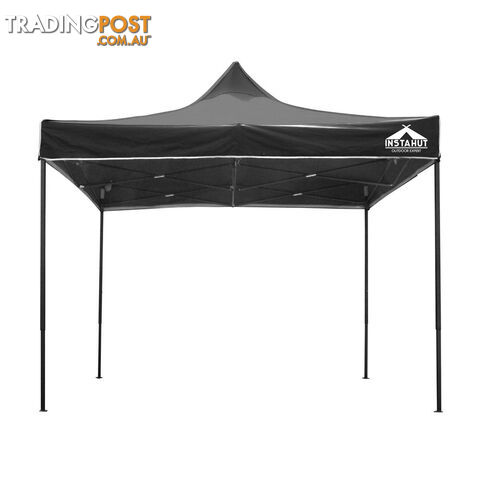 3m x 3m Pop-up Garden Outdoor Gazebo Black - photo 3 of 8
