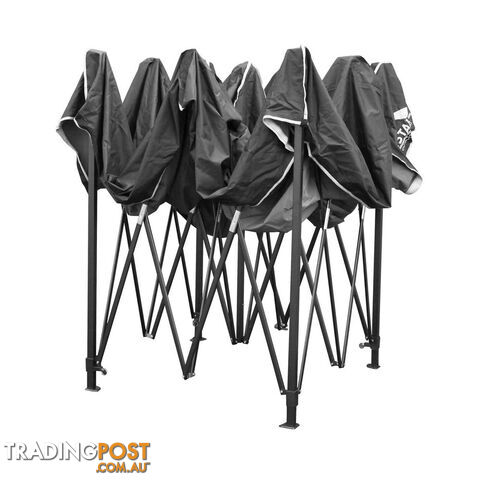 3m x 3m Pop-up Garden Outdoor Gazebo Black - photo 4 of 8