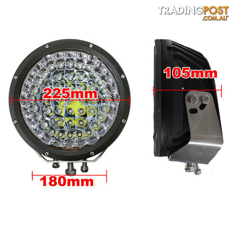 2X 9inch 315w CREE LED Driving Light Spot Beam Offroad Work Bar Lamp 4WD Black