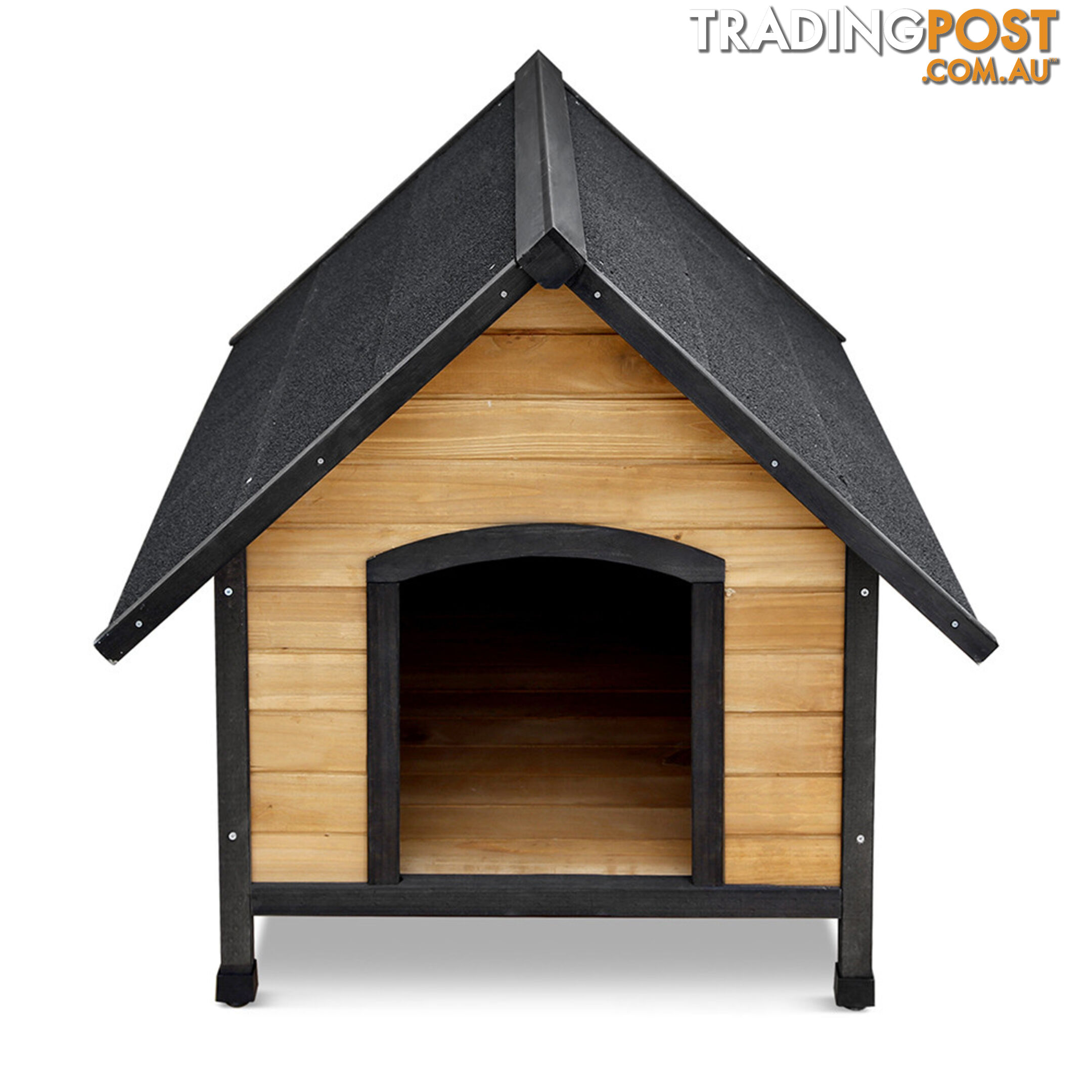 Timber Dog Kennel w/ Food Bowls