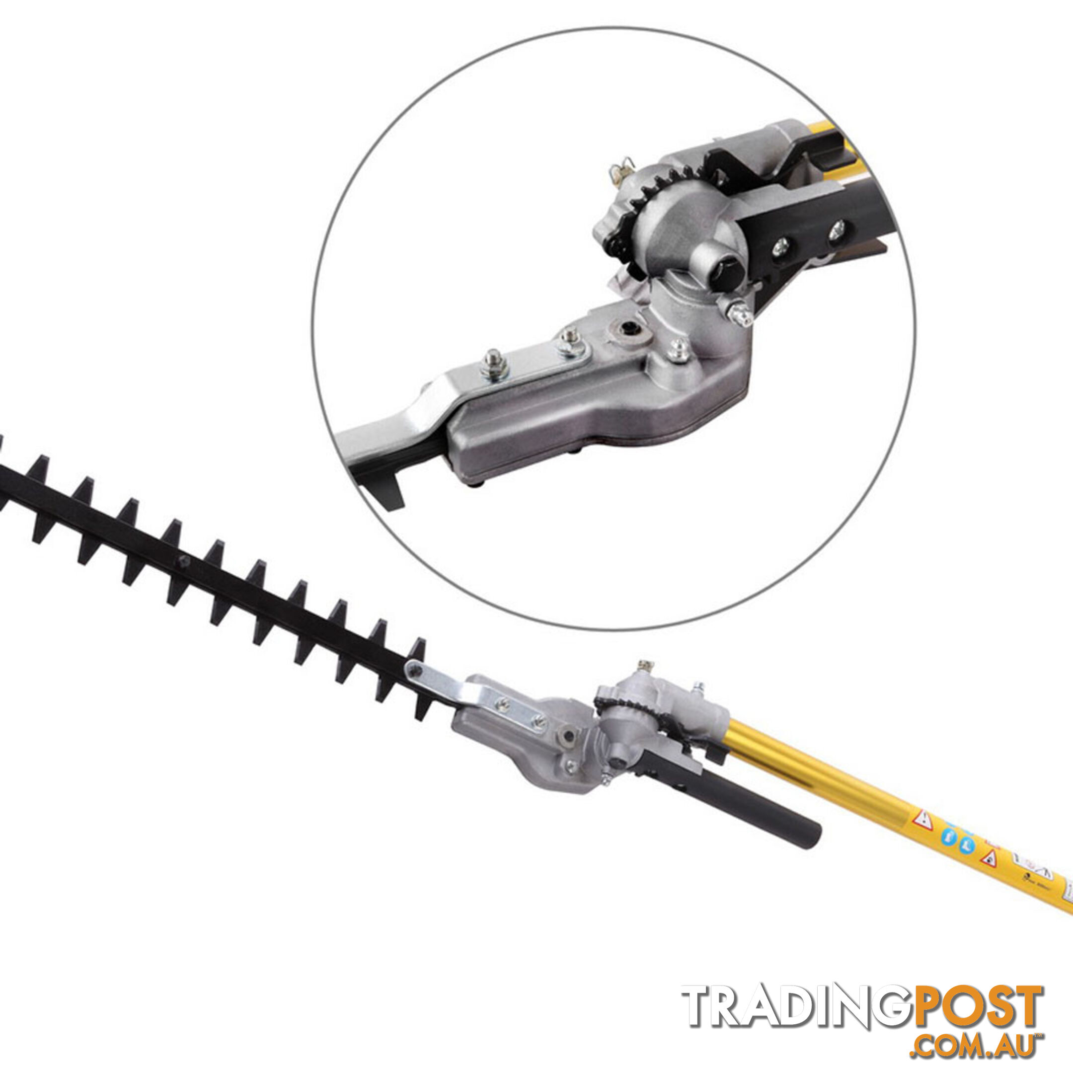 65cc 2 In 1 Petrol Pole Chainsaw Hedge Trimmer Pruner