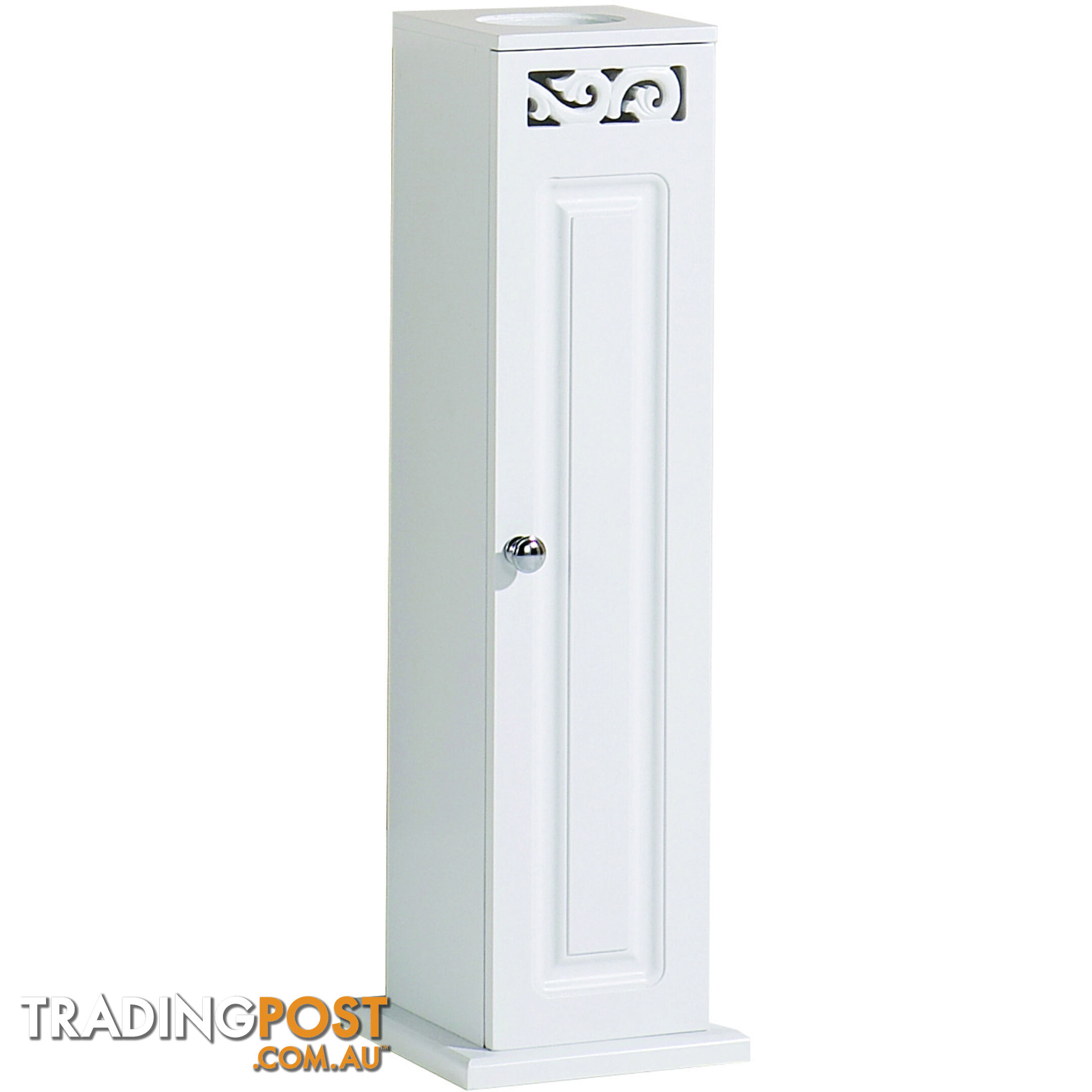 Lure Toilet Roll Cupboard in WHITE