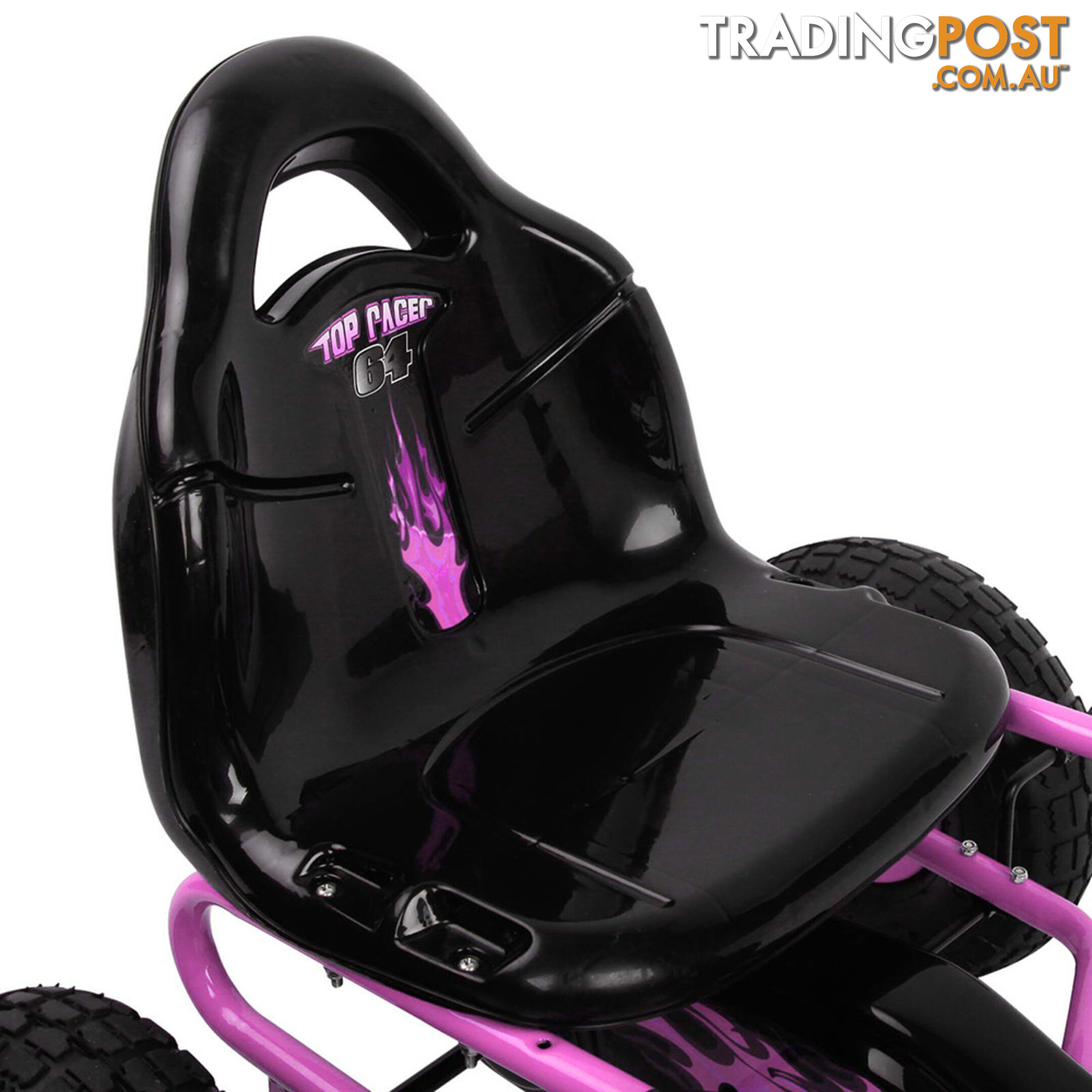 Kids Pedal Go Kart - Pink