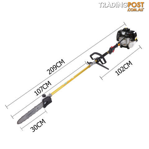 65cc 9 In 1 Petrol Pole Chainsaw Hedge Trimmer Whipper Snipper Pruner - photo 2 of 8