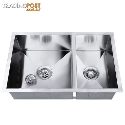 Stainless Steel Kitchen/Laundry Sink w/ Strainer Waste 770 x 450 mm