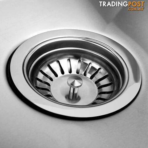 Stainless Steel Kitchen/Laundry Sink w/ Strainer Waste 770 x 450 mm