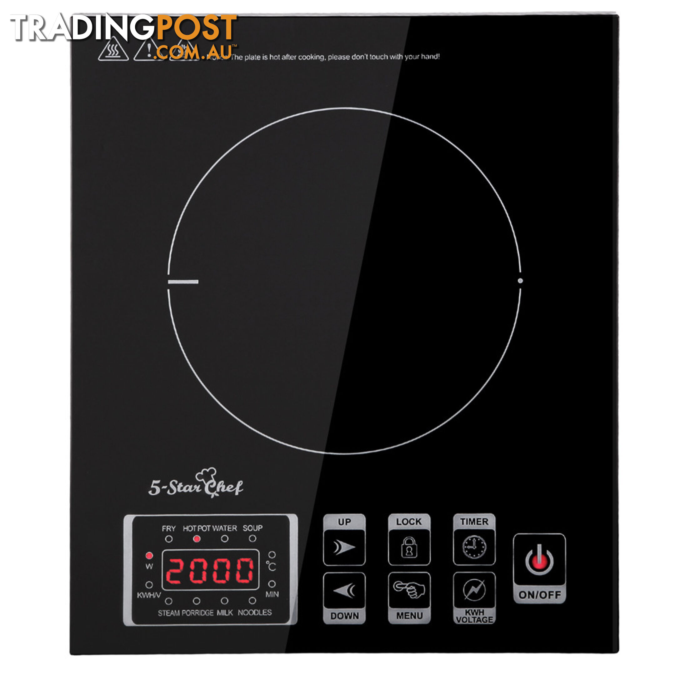 5 Star Chef Induction Cooktop w/ Digital Display Hotplate