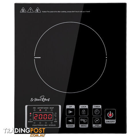 5 Star Chef Induction Cooktop w/ Digital Display Hotplate