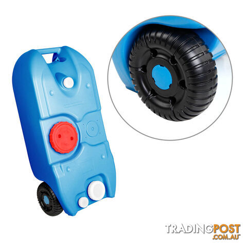 40L Portable Wheel Water Tank Blue