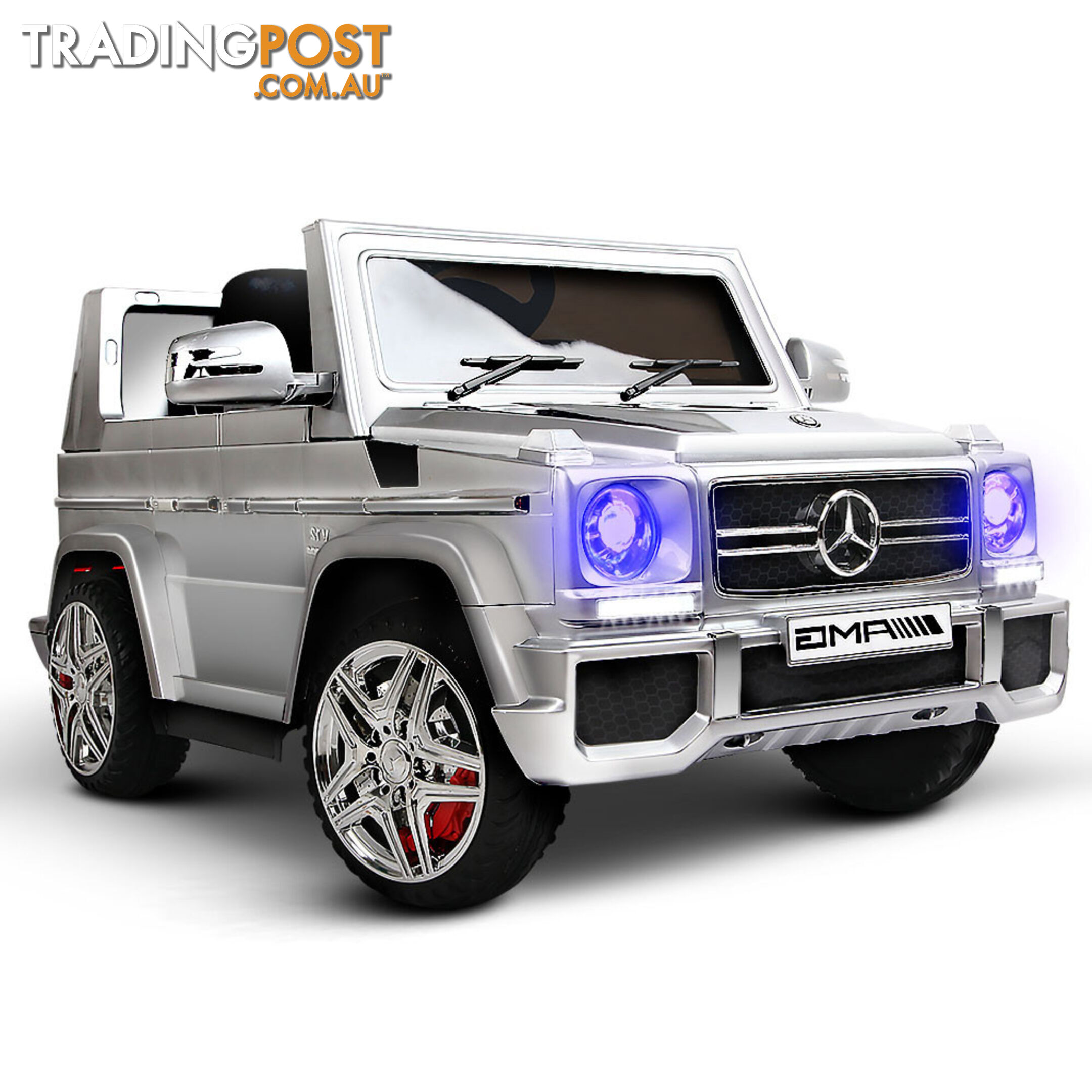 Kids Ride on Car with Remote Control Silver