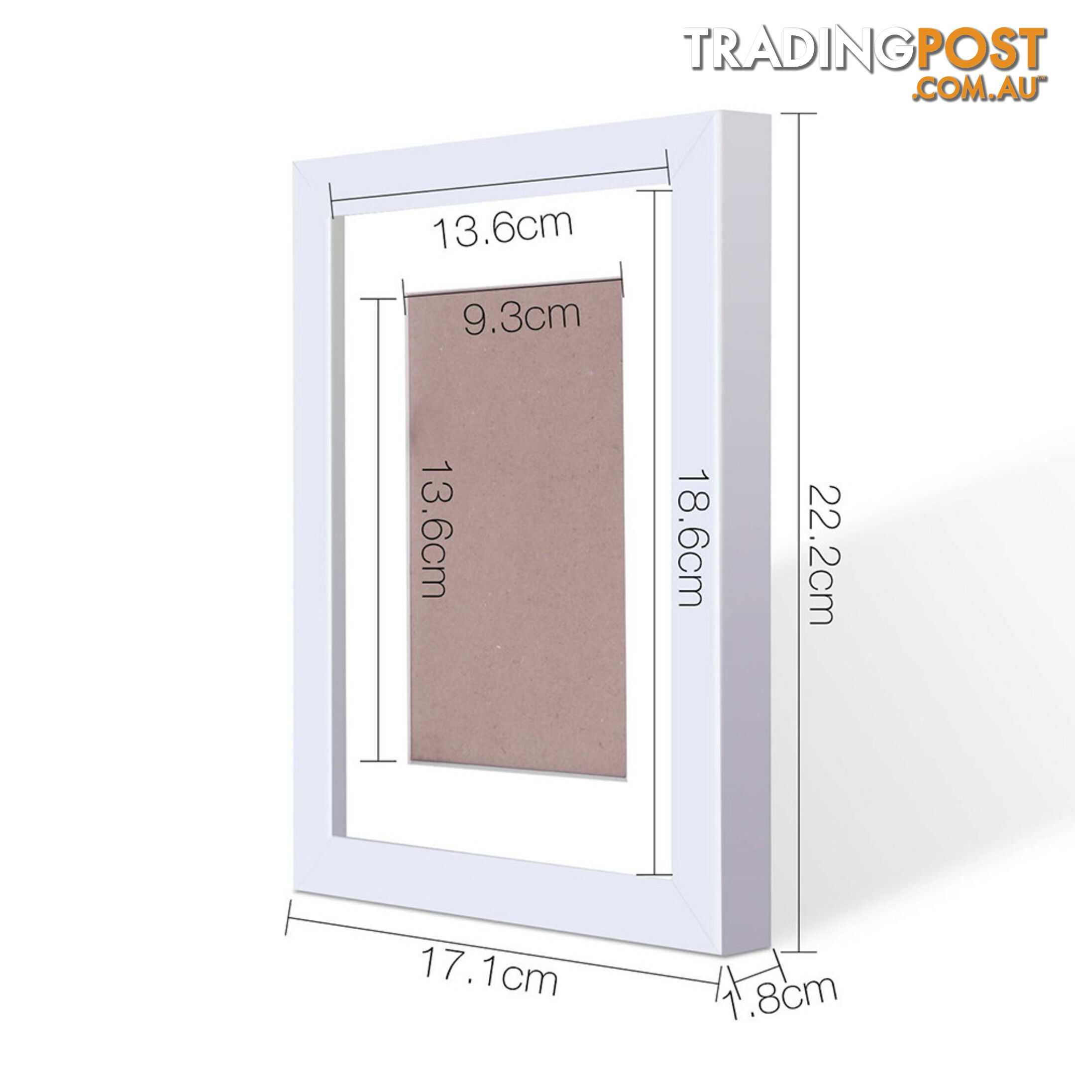 20pc Photo Frame Set - White