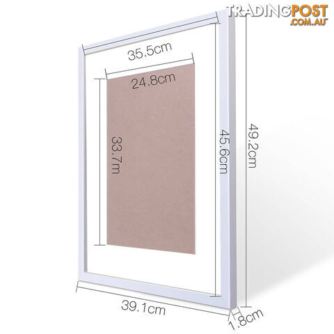 20pc Photo Frame Set - White