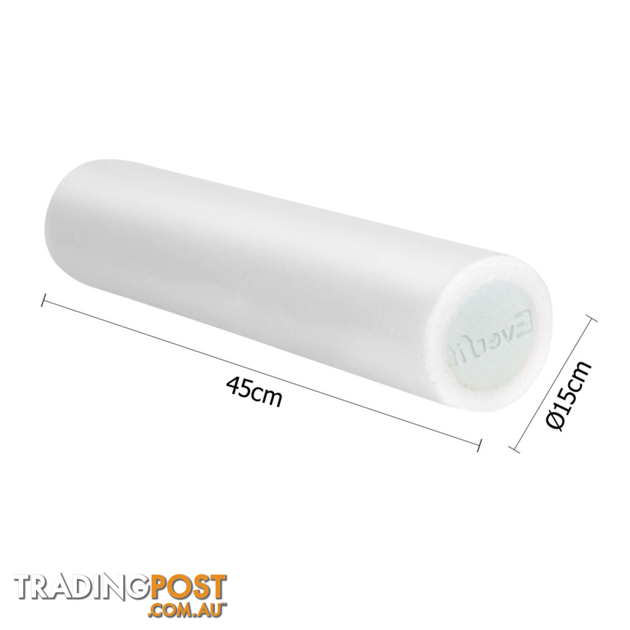 Yoga Gym Pilates EPP Stick Foam Roller Black 30 x 15cm