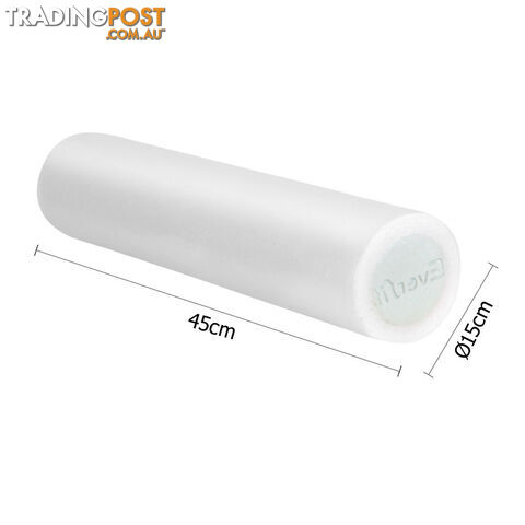 Yoga Gym Pilates EPP Stick Foam Roller Black 30 x 15cm