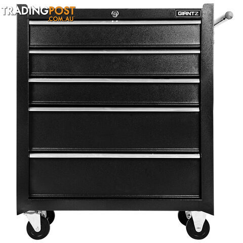 5 Drawers Roller Toolbox Cabinet  Black