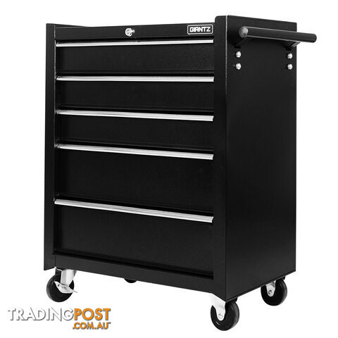 5 Drawers Roller Toolbox Cabinet  Black