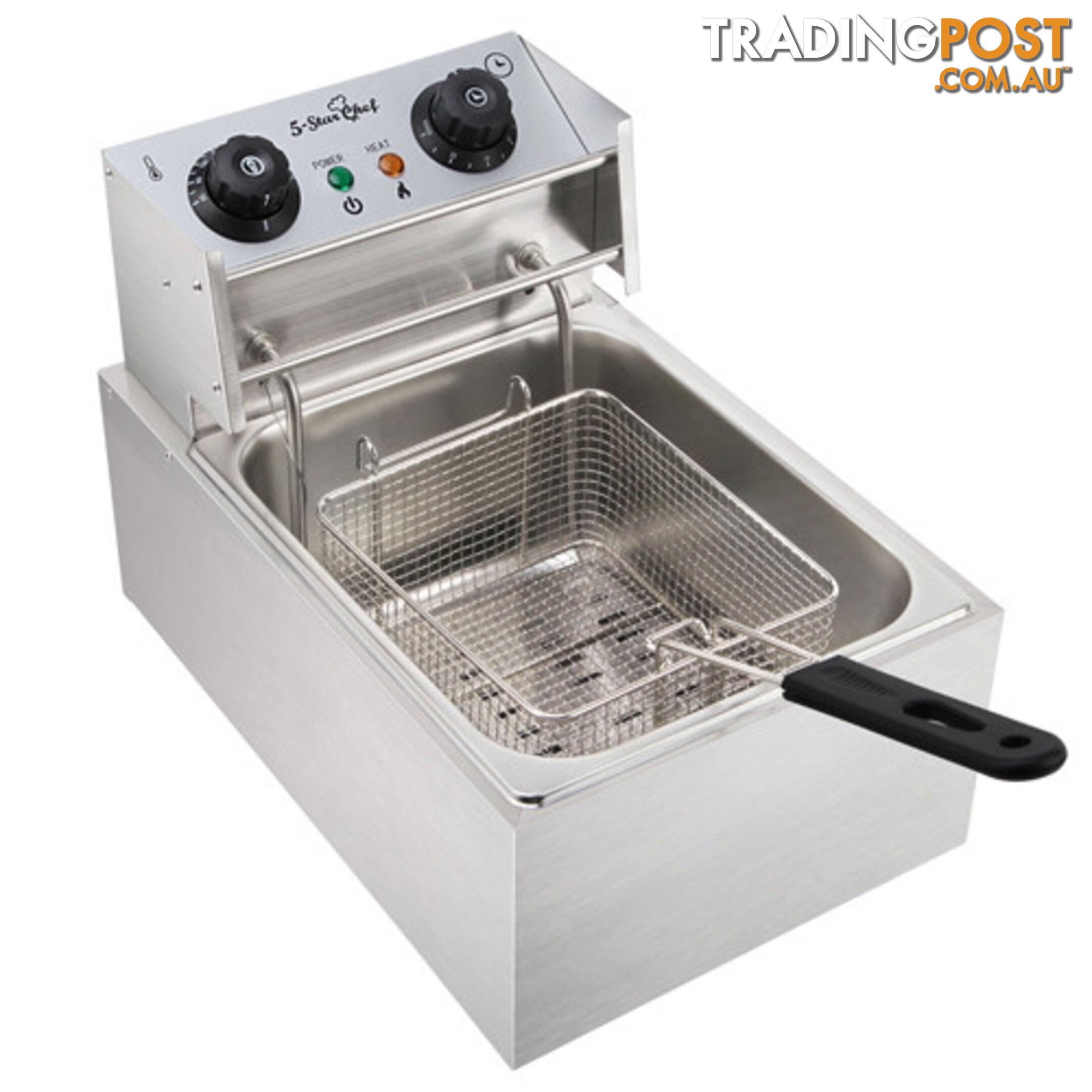 5 Star Chef Deep Fryer w/ Single Basket