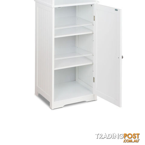 6 Tier Storage Cabinet - White