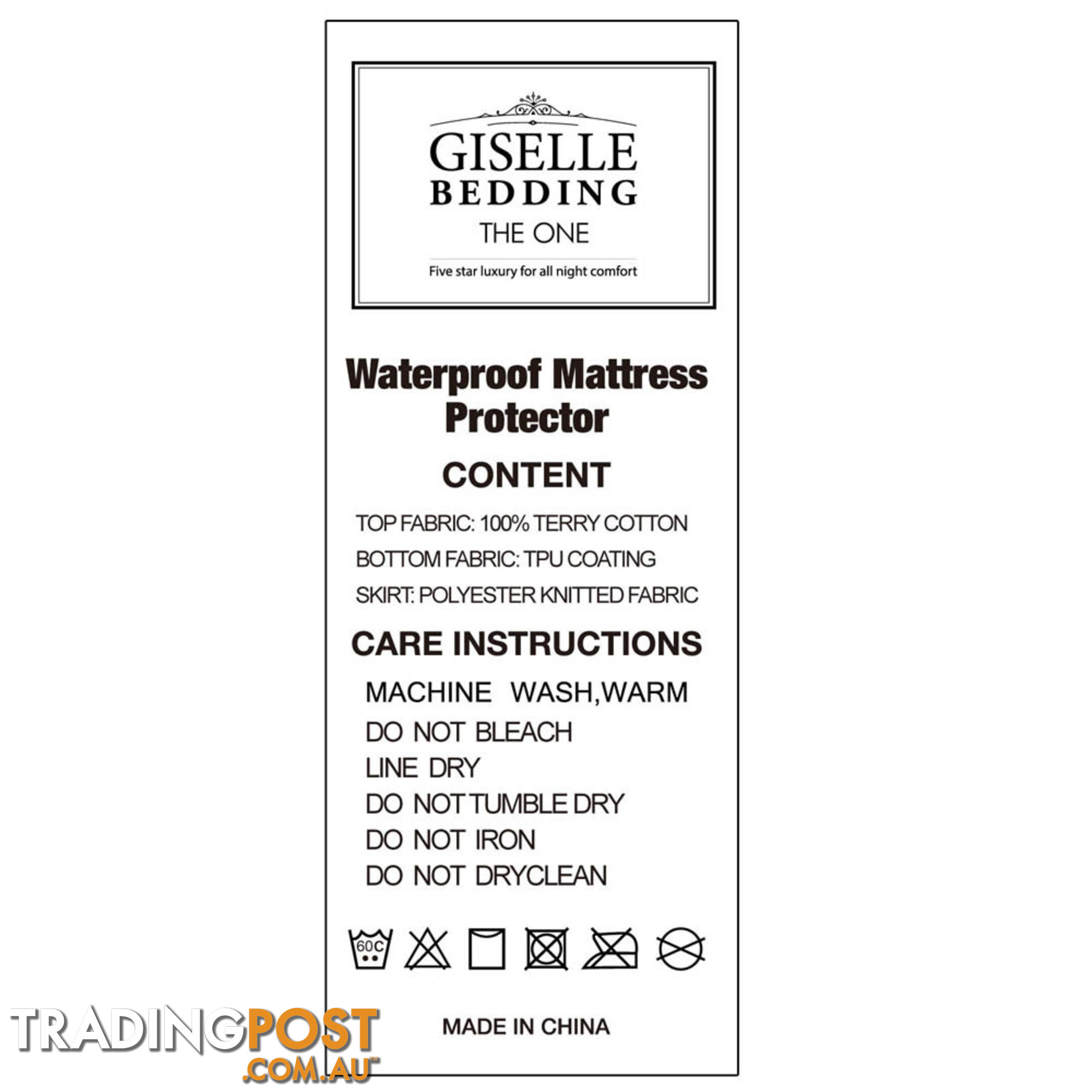 Waterproof Mattress Protector - Single