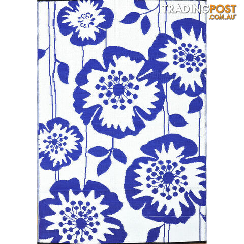 GODETIA Rug Purple & White 150x210cm