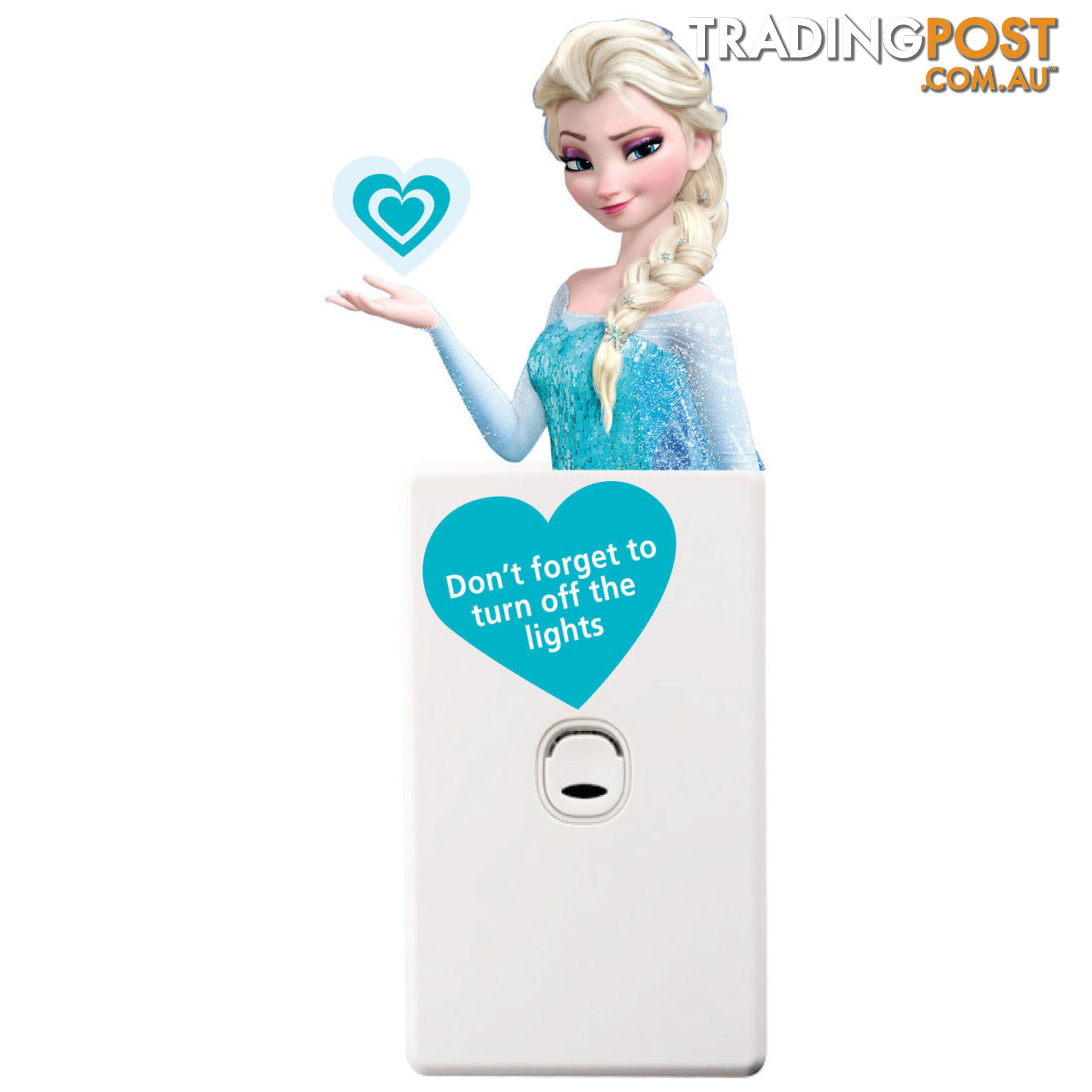 Frozen Elsa Light Switch Wall Sticker - Totally Movable