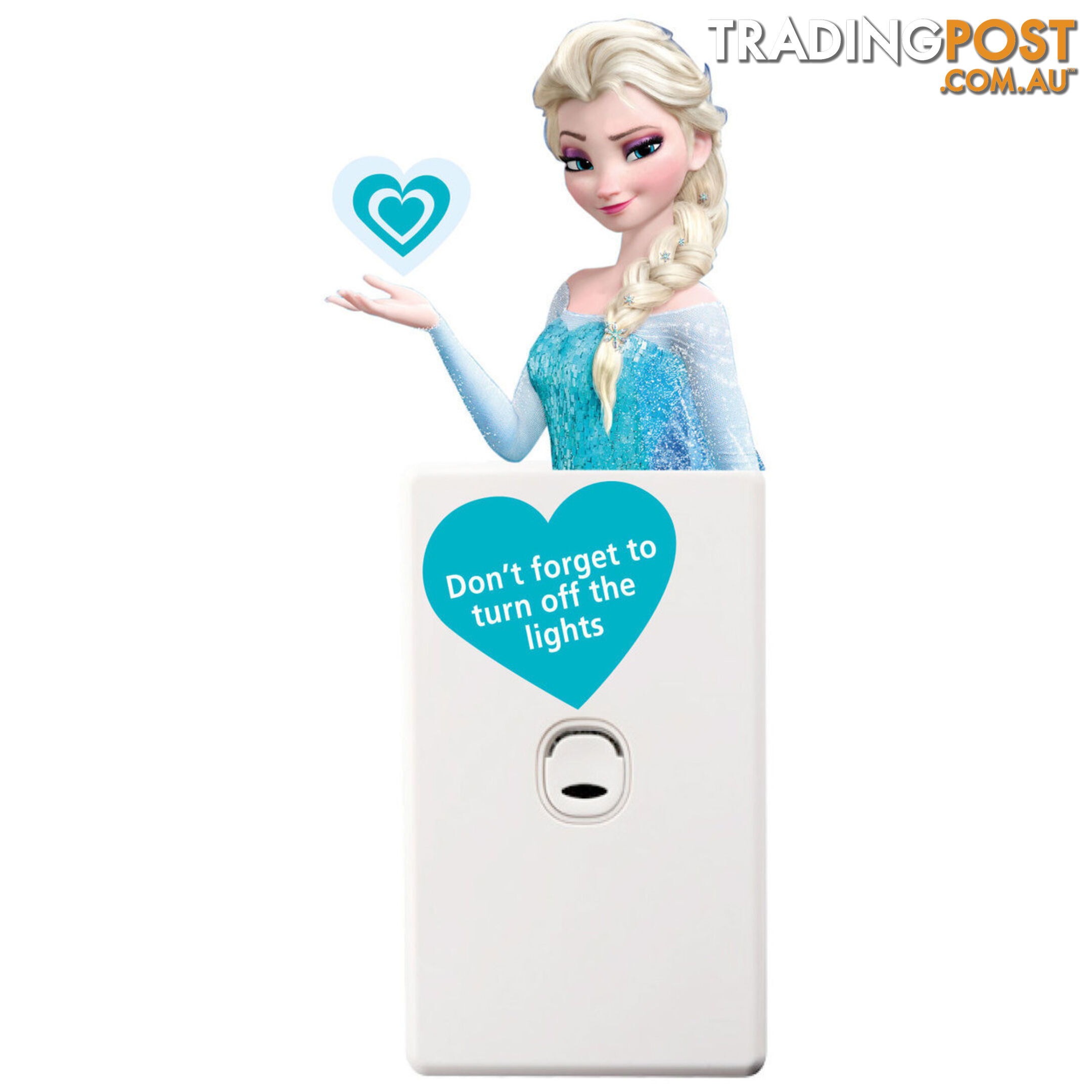 Frozen Elsa Light Switch Wall Sticker - Totally Movable