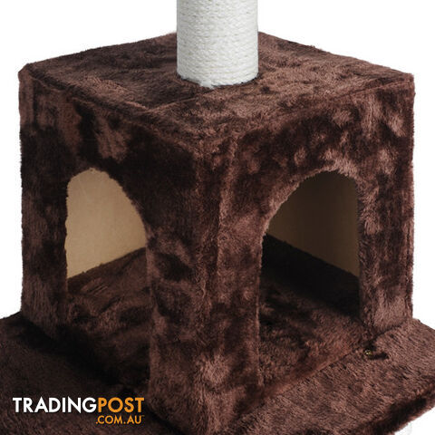 Cat Scratching Poles Post Furniture Tree House Brown