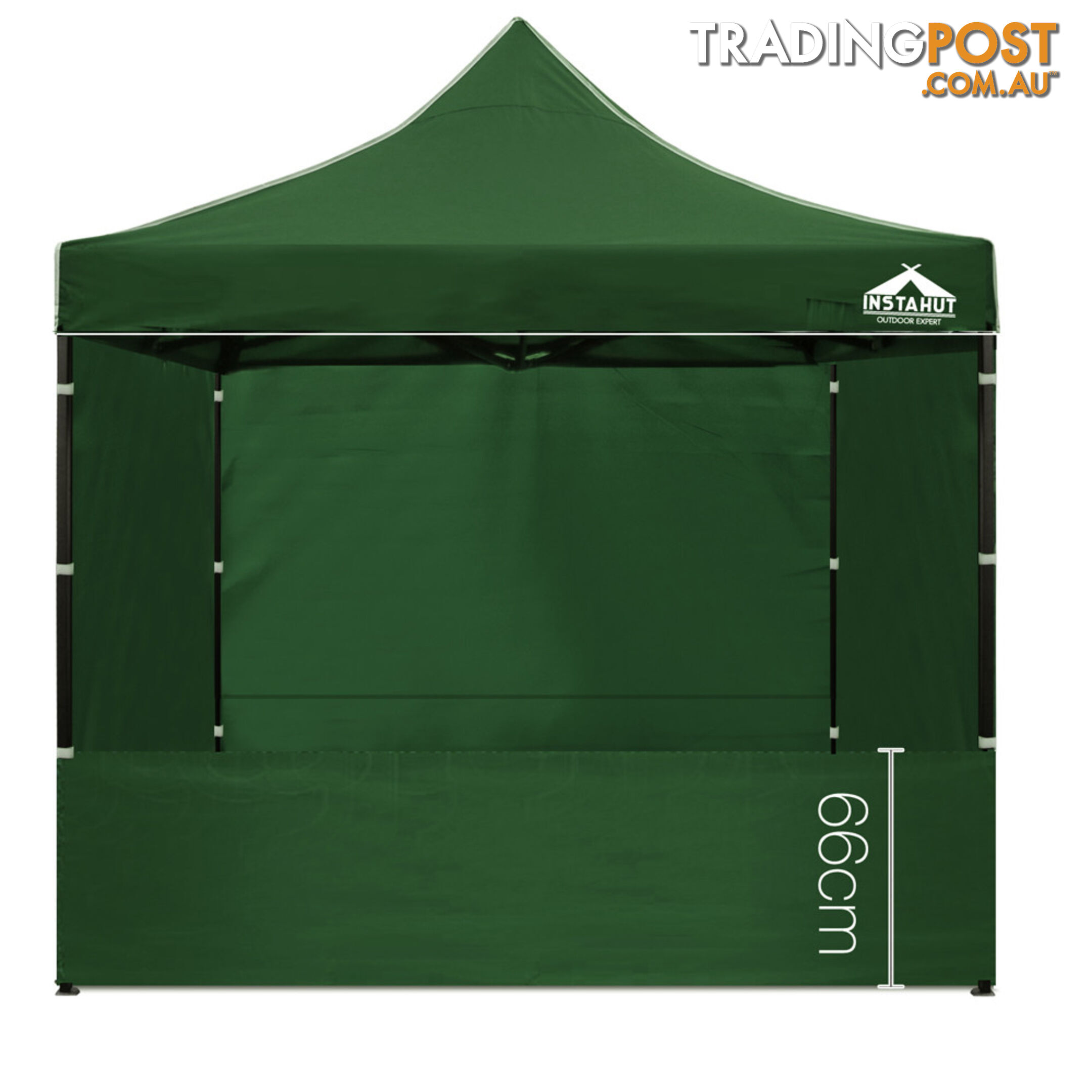 3x3 Pop Up Gazebo Hut with Sandbags Green