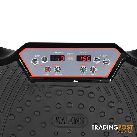 1000W Vibrating Plate with Roller Wheels - Black