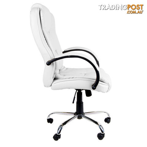 Executive PU Leather Office Computer Chair White