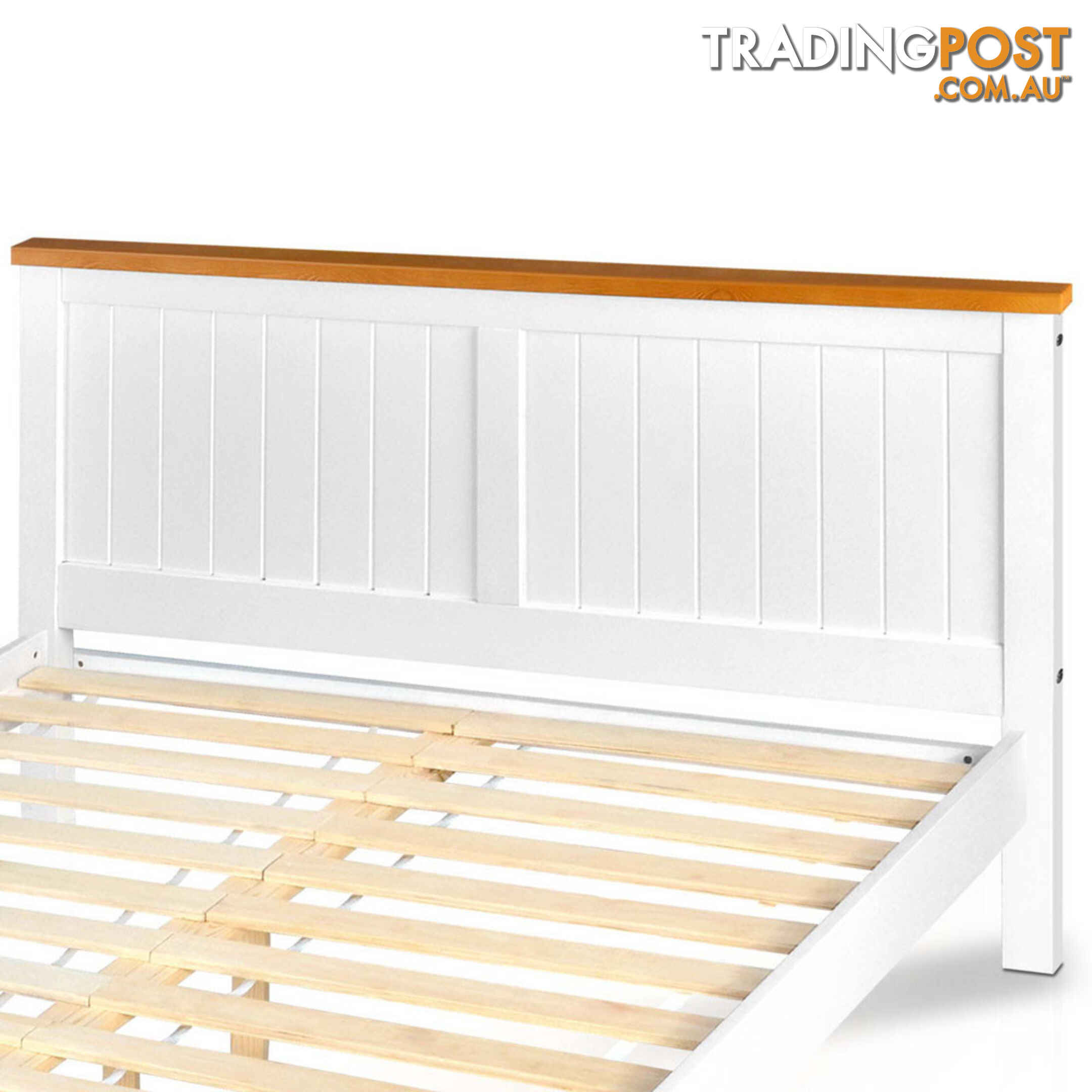 Pine Wood Double Bed Frame