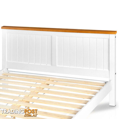 Pine Wood Double Bed Frame