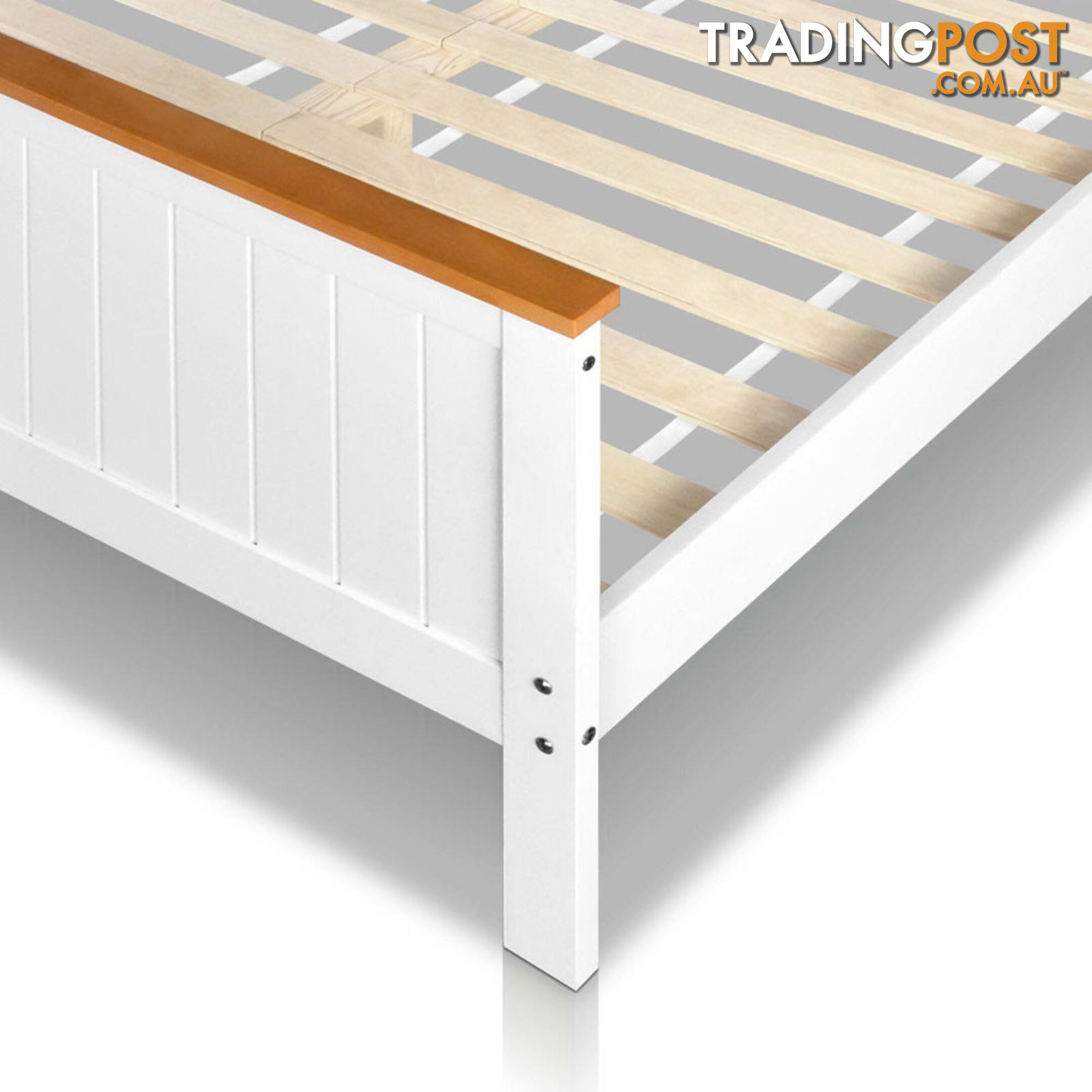 Pine Wood Double Bed Frame