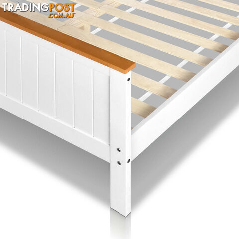 Pine Wood Double Bed Frame