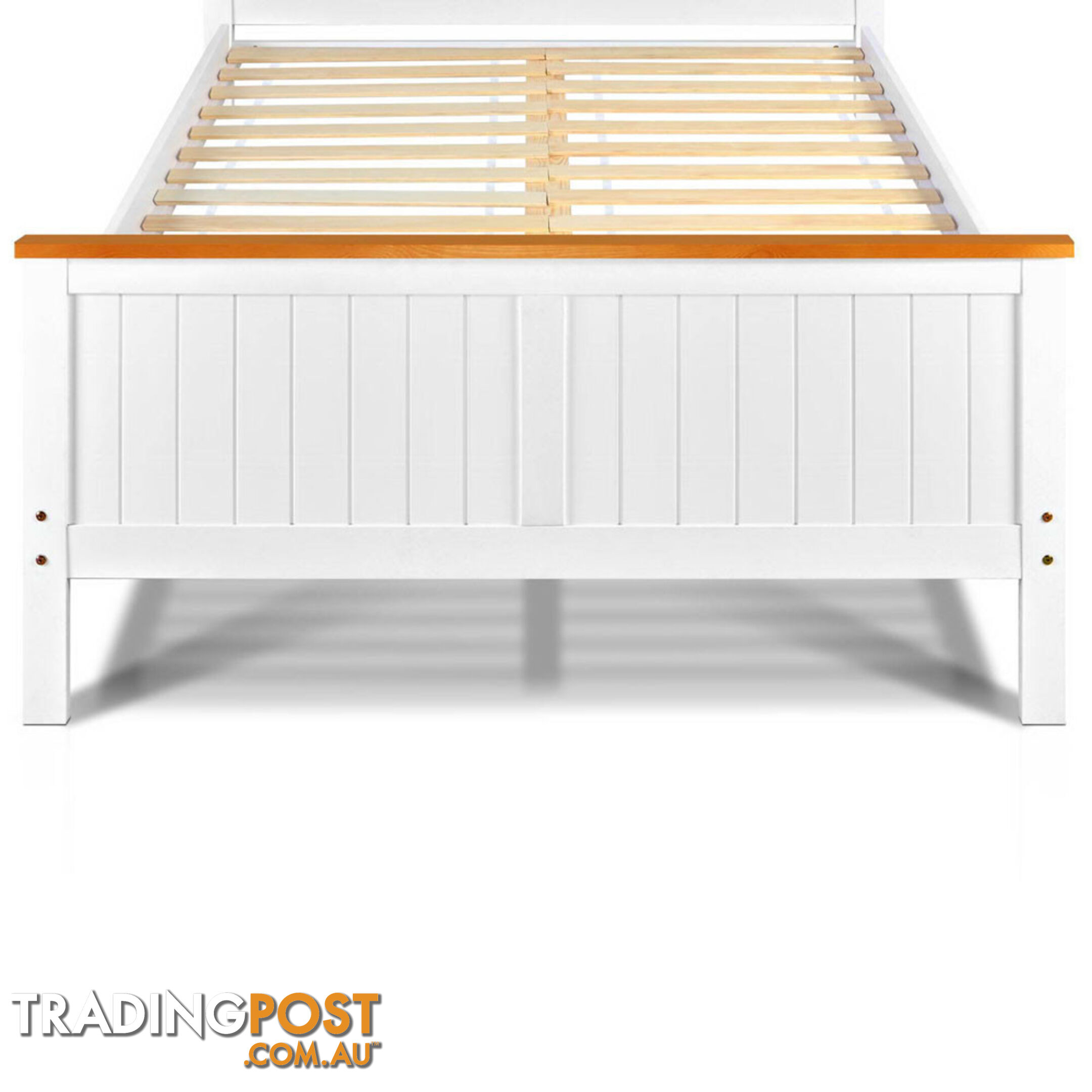 Pine Wood Double Bed Frame