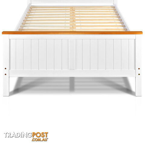 Pine Wood Double Bed Frame