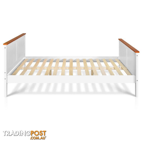 Pine Wood Double Bed Frame