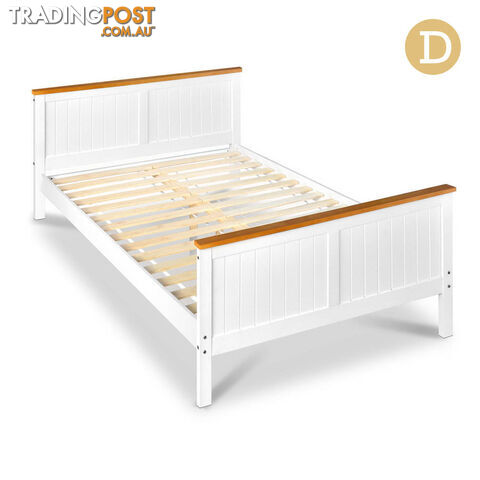 Pine Wood Double Bed Frame
