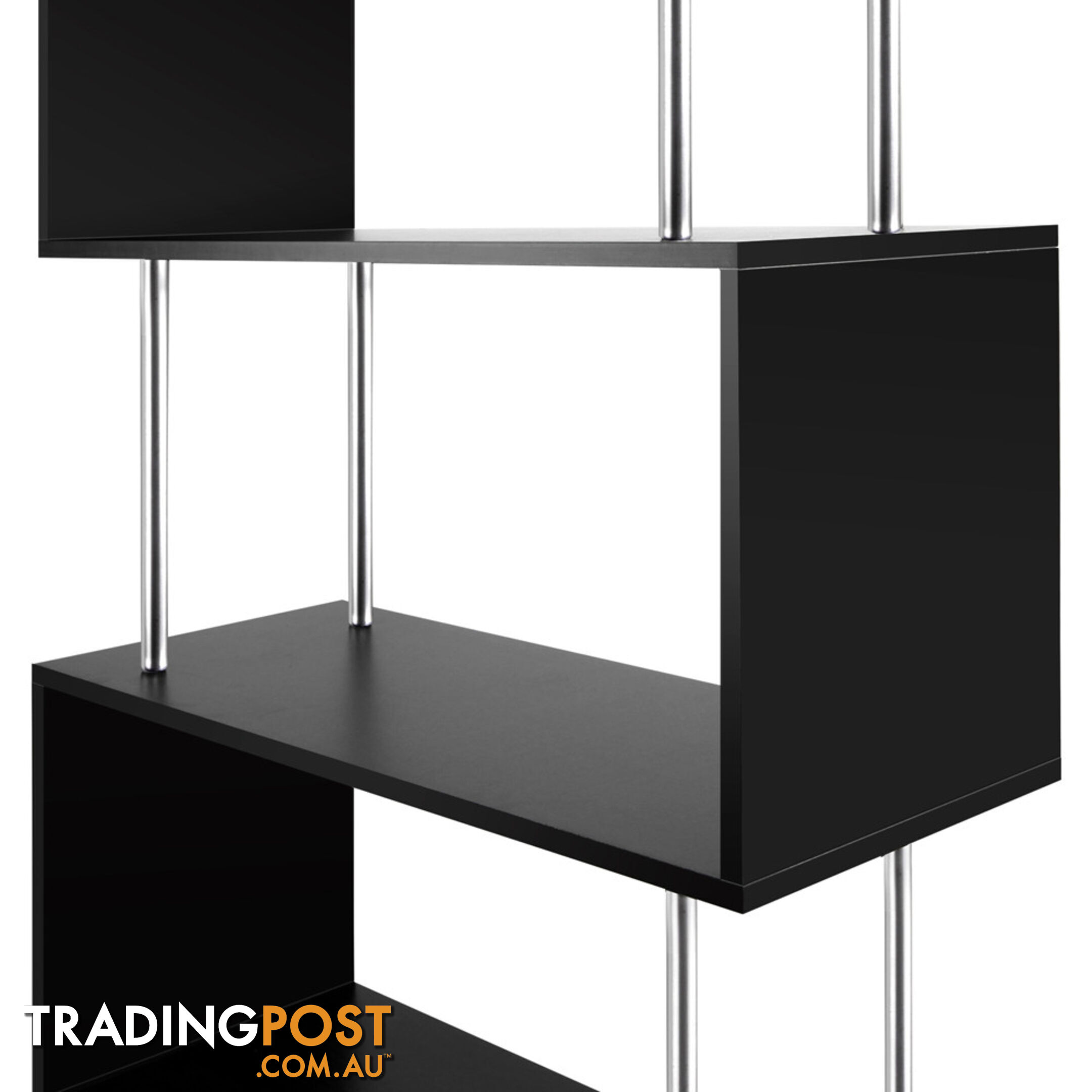 5 Tier Display/Book/Storage Shelf Unit Black