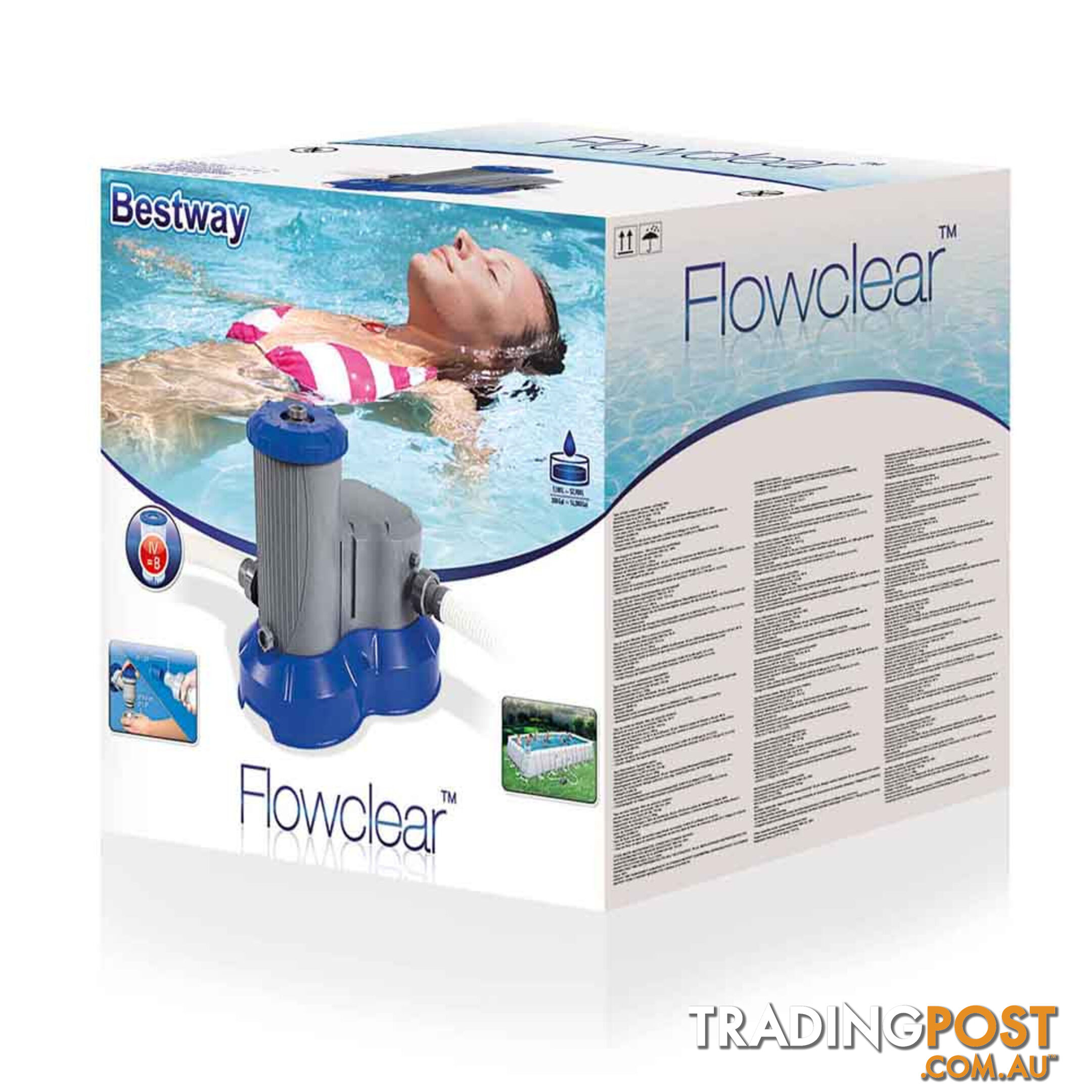 FlowClear 9,436L/H Water Flow Rate with Filter Cartridge