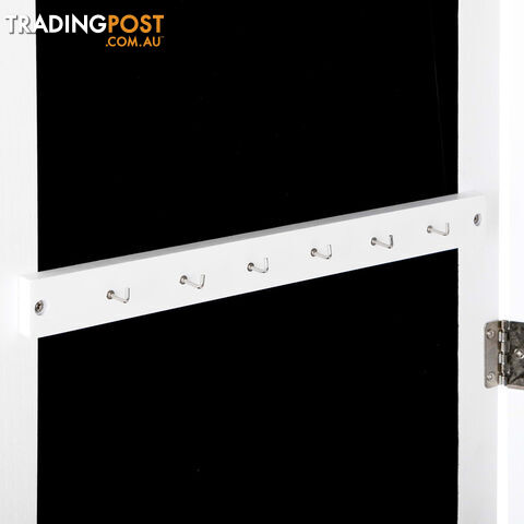 Jewellery Cabinet w/ Mirror White