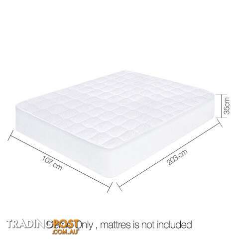 Cotton Cover Mattress Protector  King Single