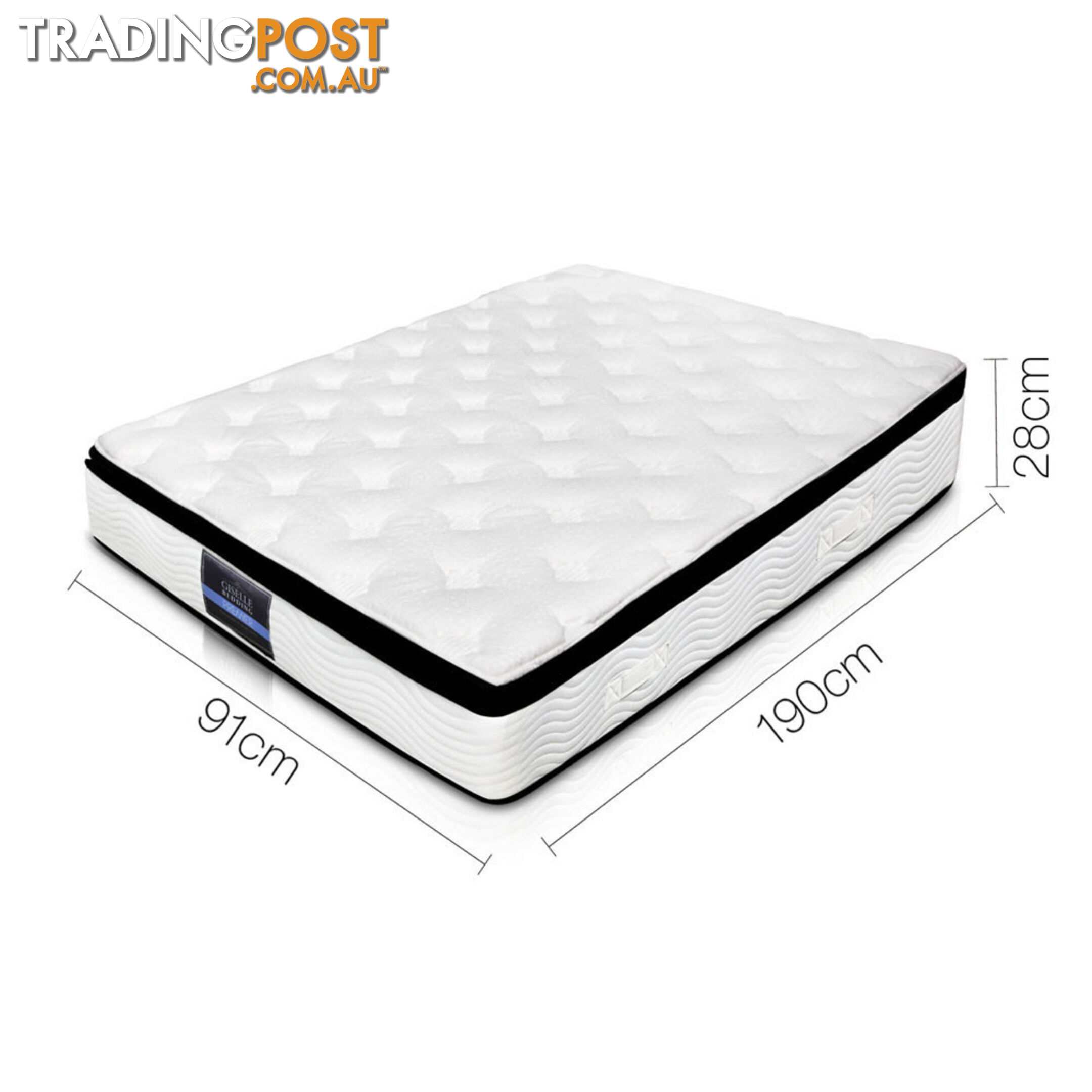 Latex Pillow Top Pocket Spring Mattress Single