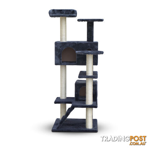 Cat Scratching Post  Tree House Condo 134cm Grey