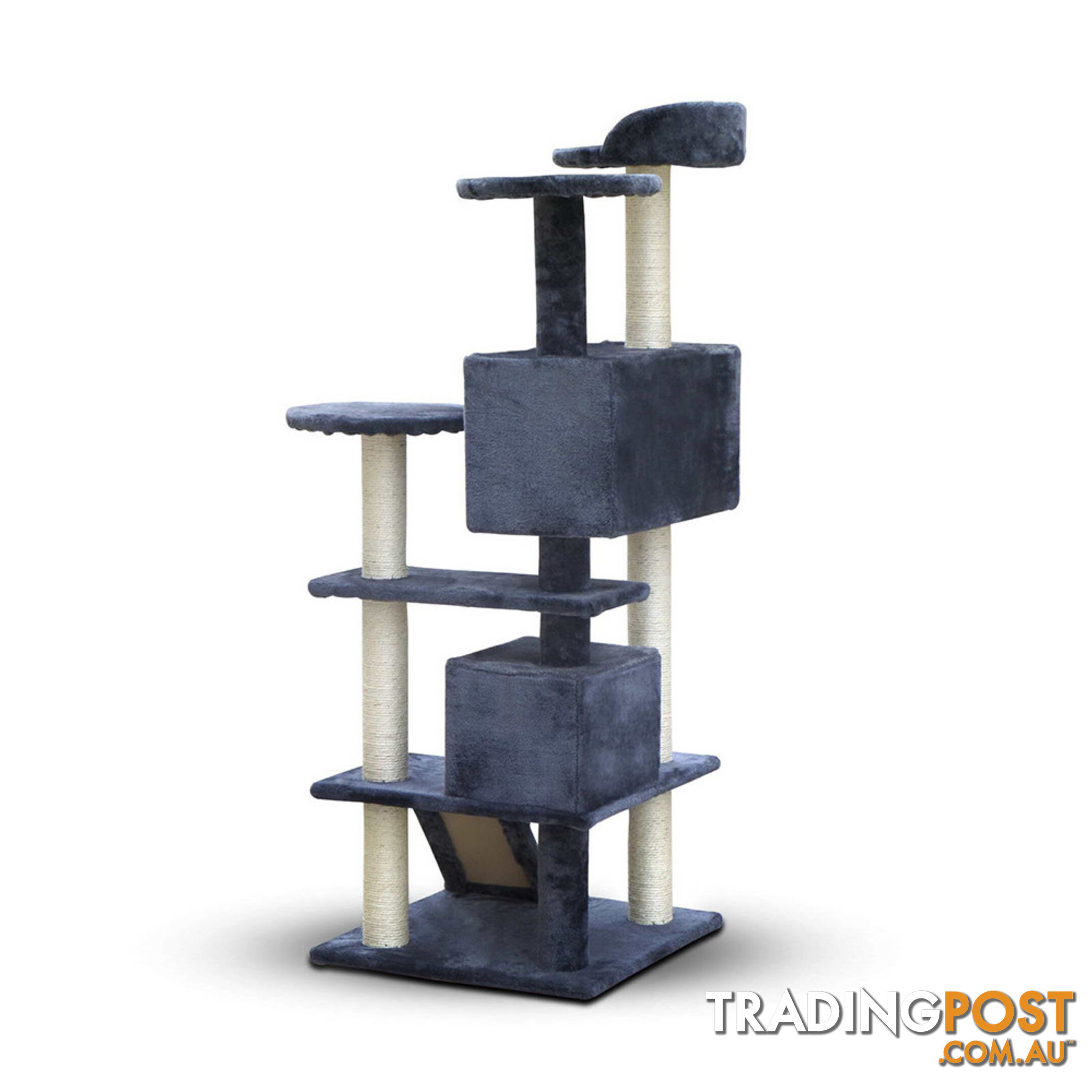 Cat Scratching Post  Tree House Condo 134cm Grey