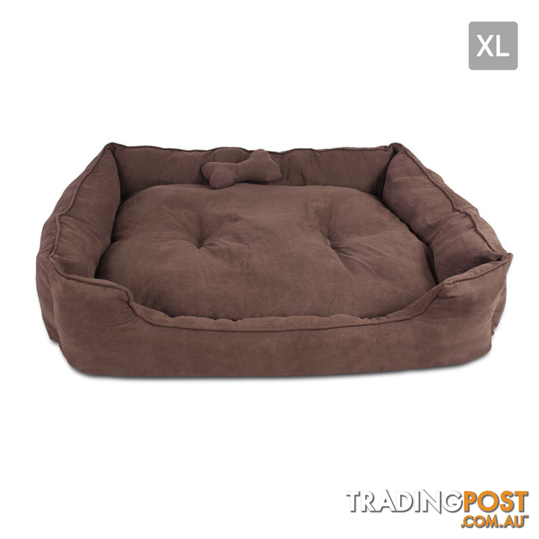 Faux Suede Washable Dog Bed - Extra Large