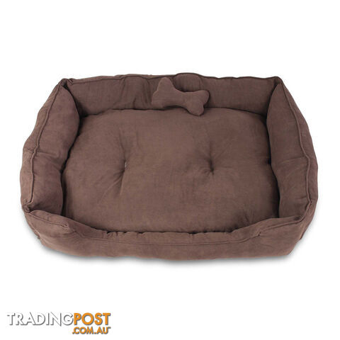 Faux Suede Washable Dog Bed - Extra Large