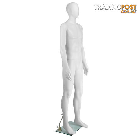 Full Body Male Mannequin Cloth Display Tailor Dressmaker White 186cm