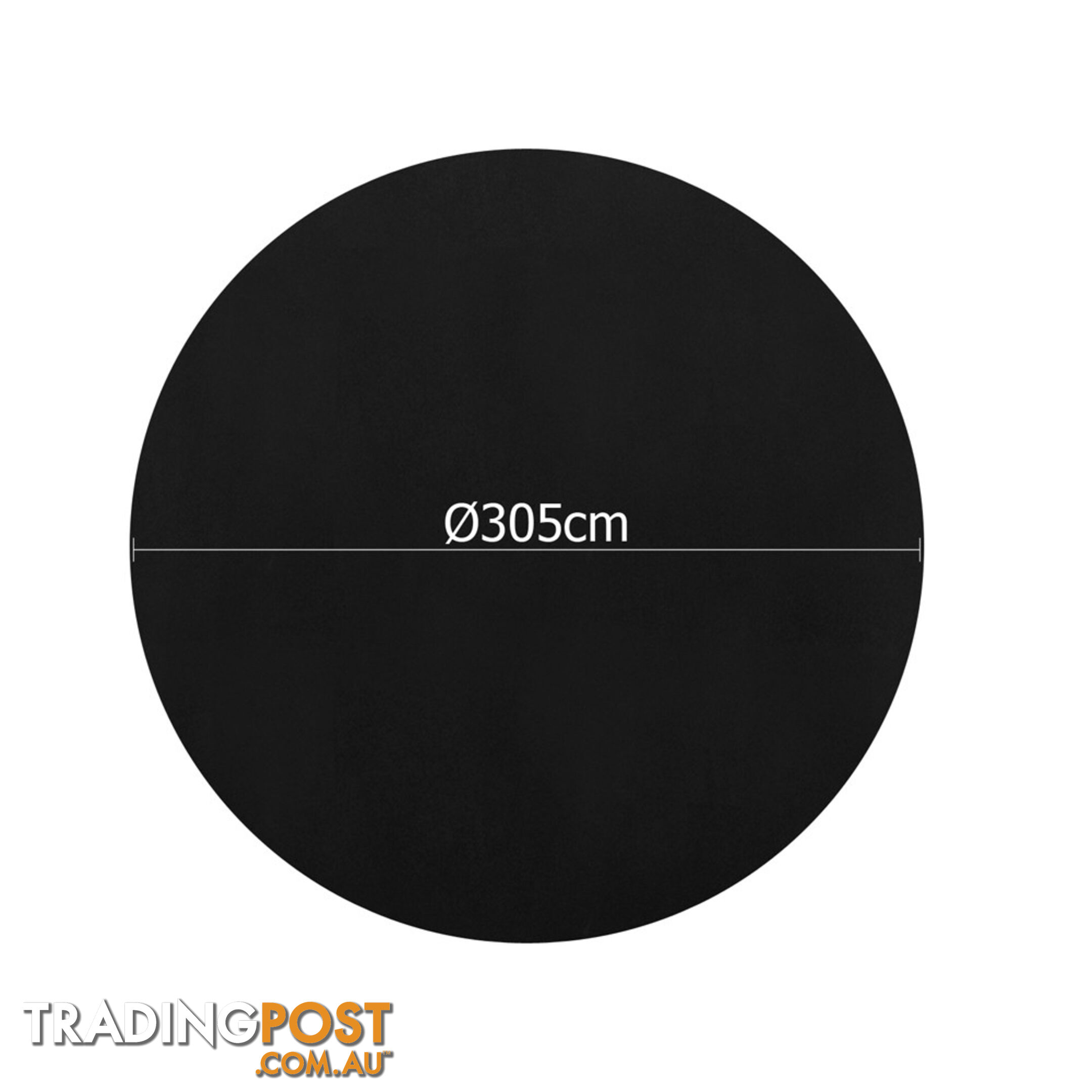 4 Pcs Wedding Table Cloth Round 305cm Black