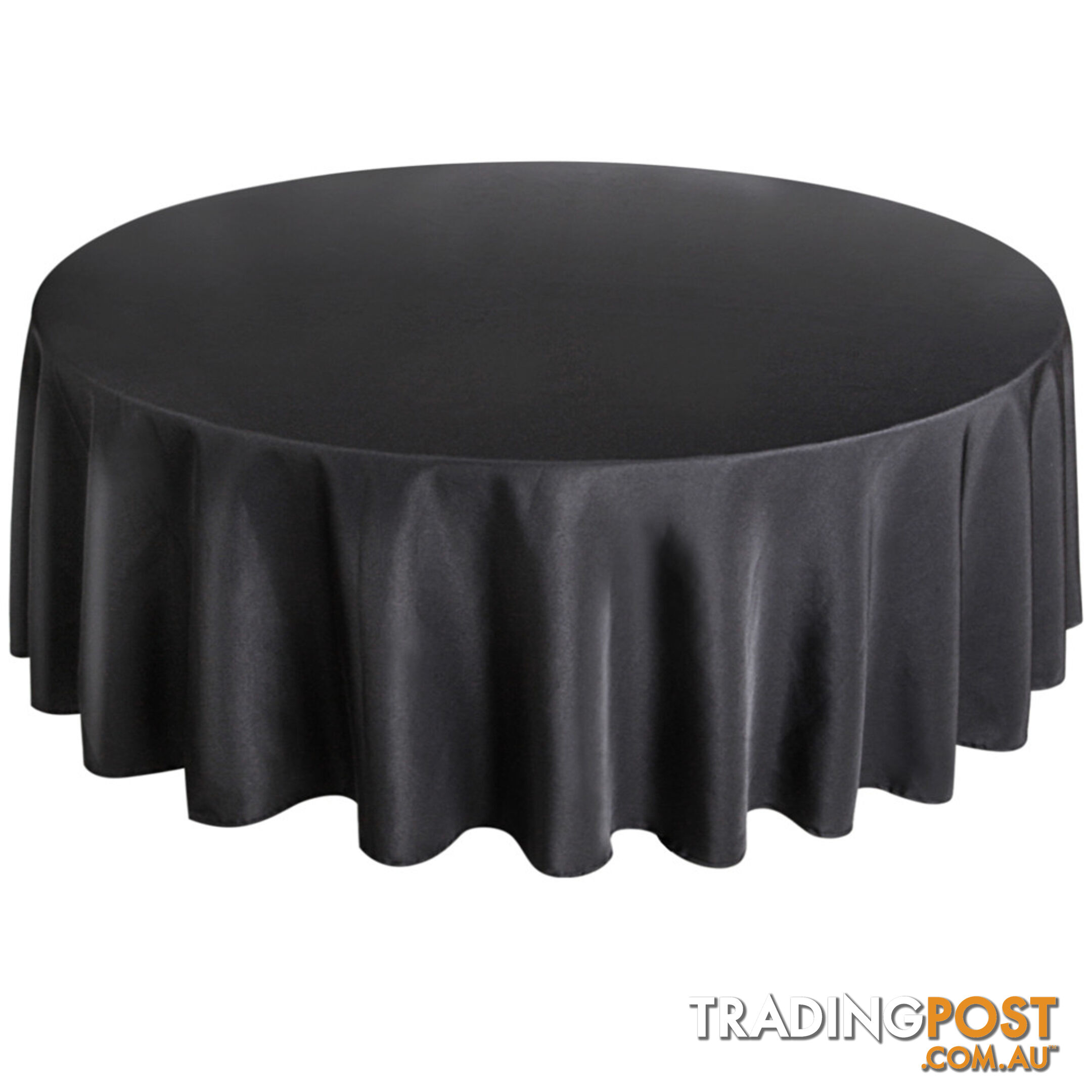 4 Pcs Wedding Table Cloth Round 305cm Black